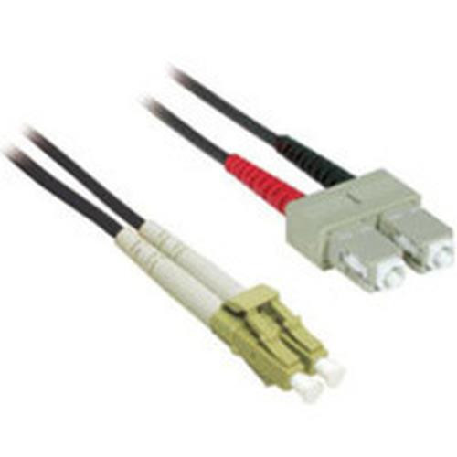C2G 2m LC/SC Plenum-Rated Duplex 62.5/125 Multimode Fiber Patch câble InfiniBand et à fibres optiques Noir - 37541