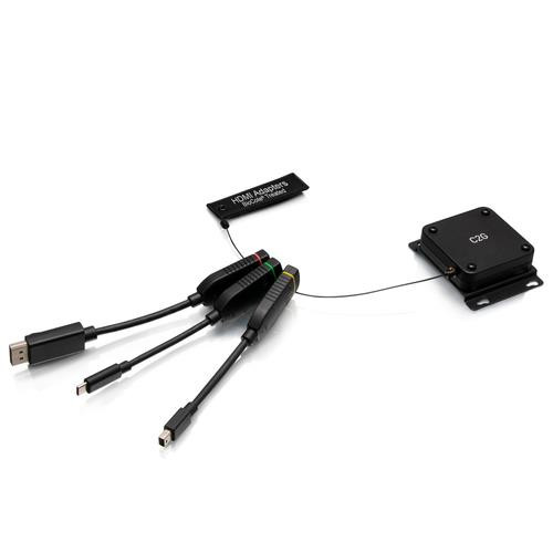 C2G  changeur de genre de câble 3x HDMI 1x Mini DisplayPort, 1x USB-C, 1x DisplayPort Noir, Multicolore - C2G29995