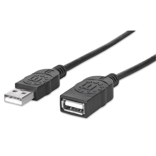 Manhattan 1.8m USB 2.0 A-A m/f câble USB 1,8 m USB A Noir - 393843