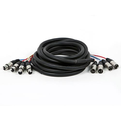 Monoprice  câble audio 6 m 4 x XLR (3-pin) Multicolore - 8767