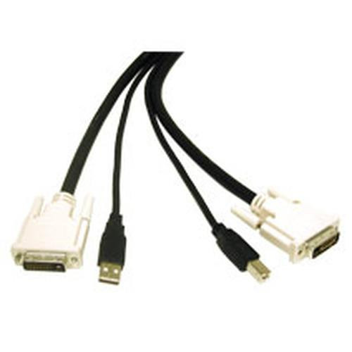 C2G 6ft DVI Dual Link/USB 2.0 KVM Cable câble DVI 1,8 m DVI-D Noir - 14177