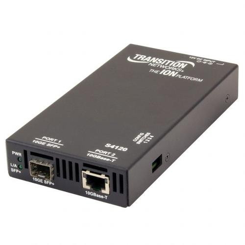 Transition Networks S4120-1048 convertisseur de support réseau 10000 Mbit/s Noir - S4120-1048-NA