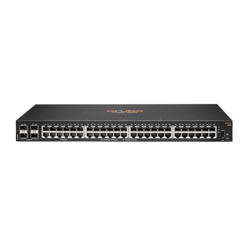 HPE Aruba Networking Aruba 6100 48G 4SFP+ Géré L3 Gigabit Ethernet (10/100/1000) 1U Noir - JL676A#B2C