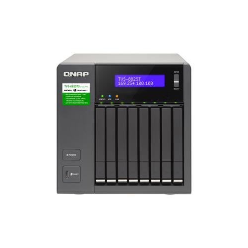 QNAP TVS-882ST3 NAS Tower Intel® Core™ i7 i7-6700HQ 16 Go DDR4 0 To QNAP Turbo System Noir - TVS-882ST3-I7-16G-US