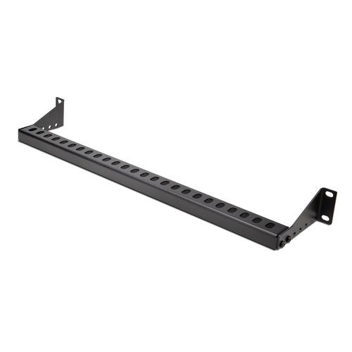 StarTech.com Guide-Câbles Montable en Rack 1U avec Profondeur Réglable, Support de Câbles pour Racks/Armoires 19", Barre de Fixation pour Câbles Horizontale pour Panneaux de Brassage/Switchs/PDUs - 12S-CABLE-LACING-BAR