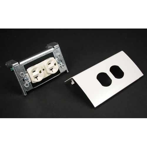 WIREMOLD  Plaque de commutation et obturateur Blanc - DS4047DQ-DG