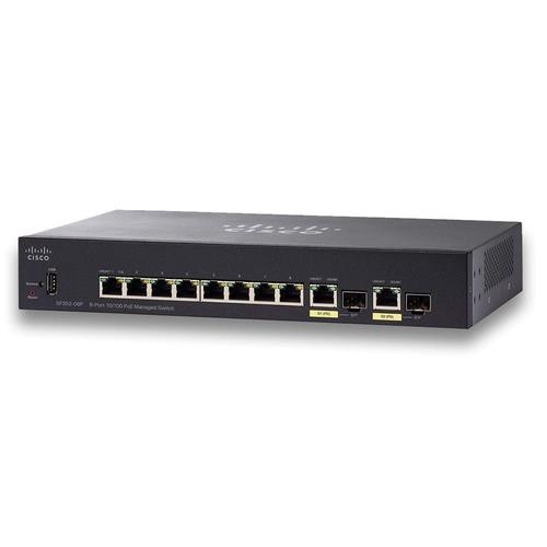 Cisco Small Business SF352-08P Géré L2/L3 Fast Ethernet (10/100) Connexion Ethernet, supportant l'alimentation via ce port (PoE) 1U Noir - SF352-08P-K9-NA