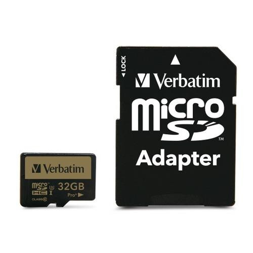 Verbatim Pro+ 32 Go MicroSDHC UHS-I Classe 10 - 44033 Verbatim Pro+ 32 Go MicroSDHC UHS-I Classe 10 - 44033