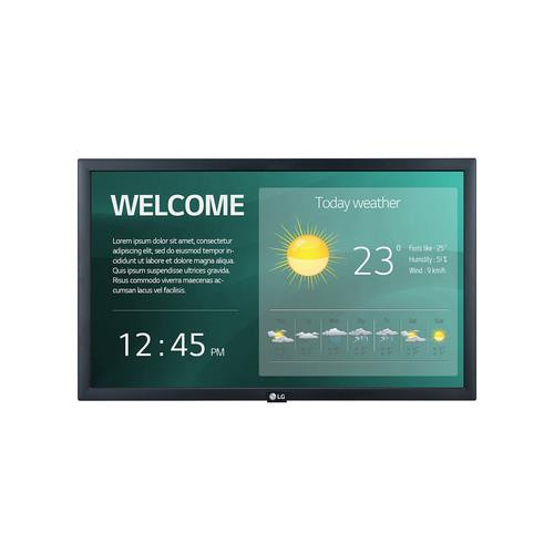 LG  Écran d'affichage dynamique Écran plat de signalisation numérique 54,6 cm (21.5") IPS Wifi 250 cd/m² Full HD Noir Intégré dans le processeur 16/7 - 22SM3G-B