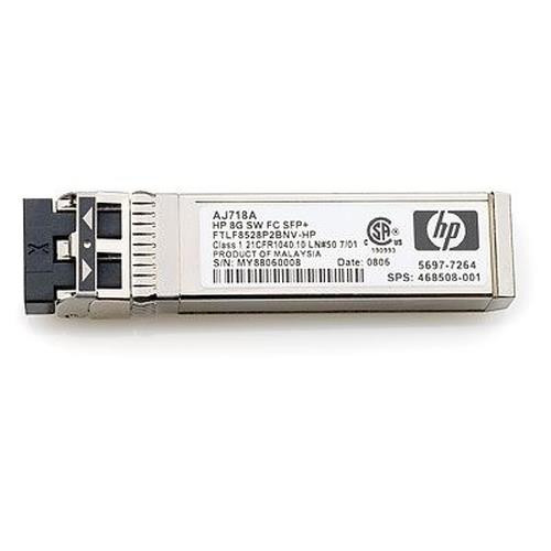 HP 8Gb Short Wave Fibre Channel SFP+ 1 Pack Transceiver convertisseur de support réseau - AJ718A