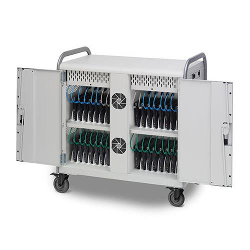 Bretford  chariot et support multimédia Gris Ordinateur portable/tablette Panier multimédia - MDMLAP32NR-90D