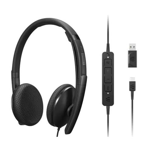 Lenovo  écouteur/casque Avec fil Arceau USB Type-C Noir - 4XD1M45626