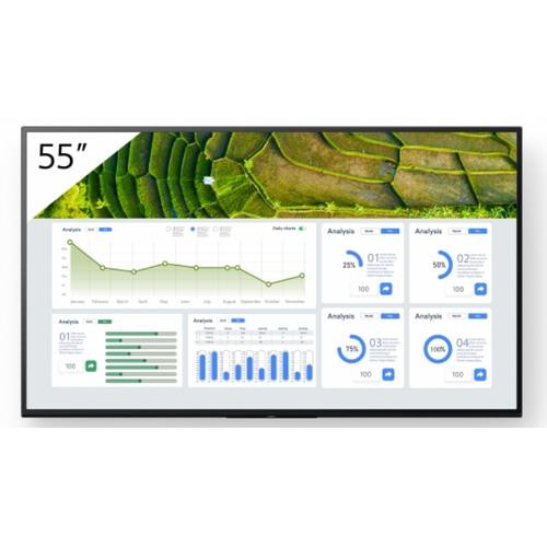 Sony  Écran d'affichage dynamique Écran plat de signalisation numérique 139,7 cm (55") LCD Wifi 440 cd/m² 4K Ultra HD Noir Android 24/7 - FW-55BZ30L