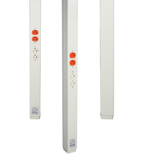 WIREMOLD  chemin de câble 0° Support de câble droit Ivoire - 25DTP-4D