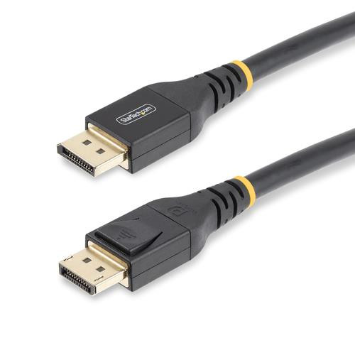 StarTech.com Câble DisplayPort 1.4 Actif de 10m Certifié VESA - Câble DisplayPort DP8K avec HBR3, HDR10, MST, DSC 1.2, HDCP 2.2, 8K 60Hz, 4K 120Hz - Câble/Cordon DP 1.4 Mâle/Mâle (M/M) - DP14A-10M-DP-CABLE