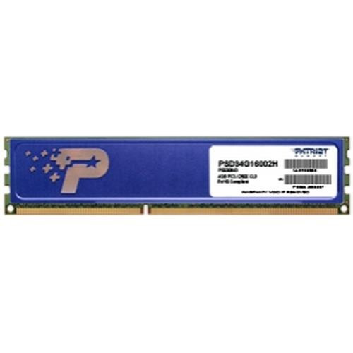 Patriot Memory 4GB PC3-12800 module de mémoire 4 Go 1 x 4 Go DDR3 1600 MHz - PSD34G16002H