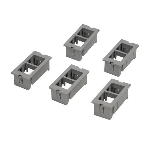 WIREMOLD  Plaque de commutation et obturateur Gris - CM2-U2NOR-GY