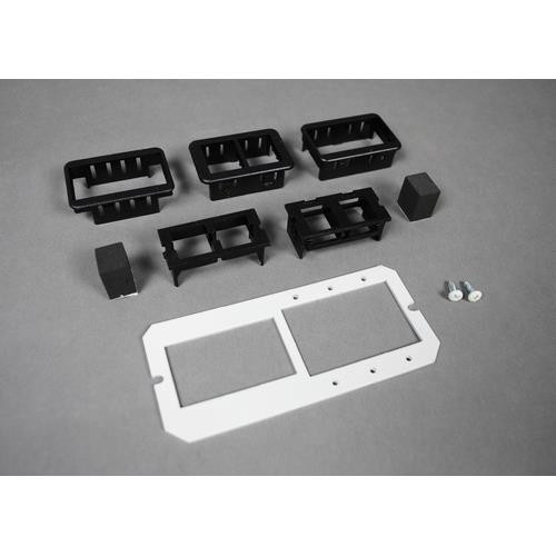 WIREMOLD  Plaque de commutation et obturateur Blanc - 6MAAP2A