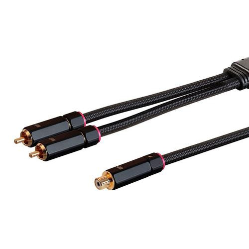 Monoprice Onix Series câble audio 0,3 m 2 x RCA RCA Noir - 38079
