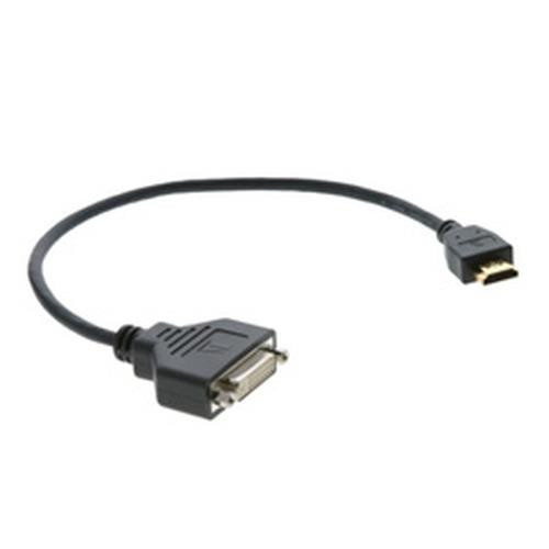 Kramer Electronics DVI-I (F) - HDMI (M) 0,3 m HDMI Type A (Standard) Noir - ADC-DF/HM