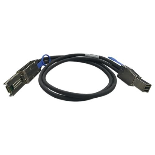 QNAP  câble Serial Attached SCSI (SAS) 1 m Noir, Métallique - CAB-SAS30M-8644-8088