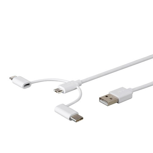 Monoprice  câble USB 0,91 m USB A Micro-USB B Blanc - 33041