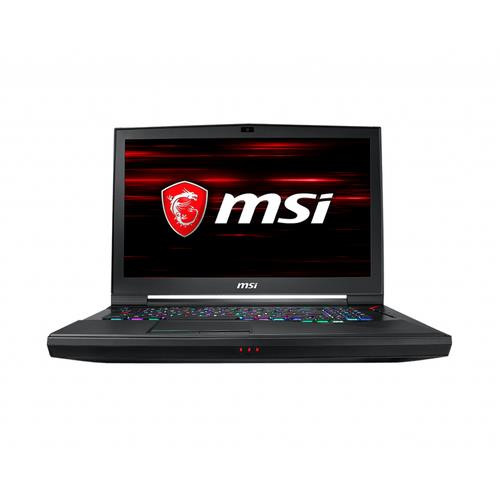 MSI Gaming  Titan Intel® Core™ i7 i7-8750H Ordinateur portable 43,9 cm (17.3") Full HD 16 Go DDR4-SDRAM 1,51 To HDD+SSD NVIDIA® GeForce RTX™ 2080 Wi-Fi 5 (802.11ac) Windows 10 Home Noir - GT75 8SG-081CA