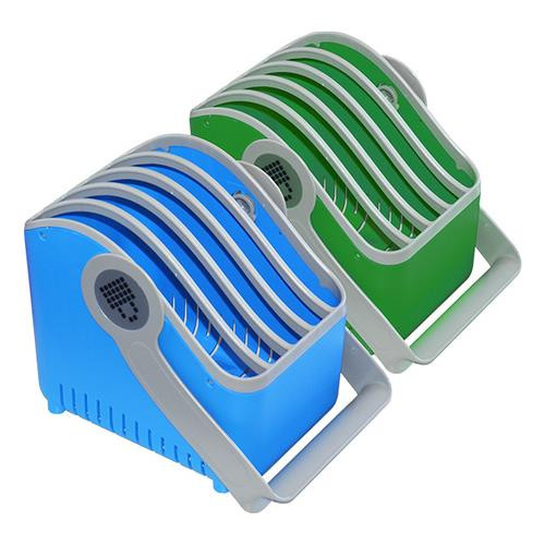 LocknCharge  chariot et rangement roulant Étui de gestion du dispositif portable Bleu, Vert - LNC10527