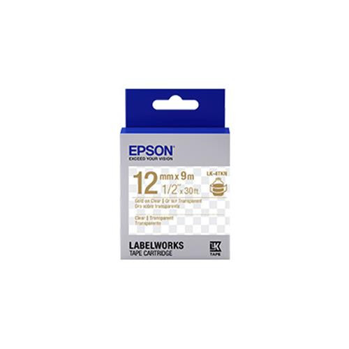 Epson LabelWorks Clear LK étiquette auto-collante Bleu, Gris, Blanc - LK-4TKN