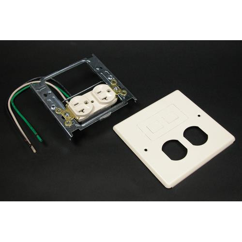 WIREMOLD  Plaque de commutation et obturateur Ivoire - CV4047WF