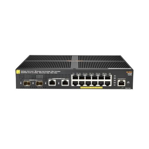 HPE Aruba Networking Aruba 2930F 12G PoE+ 2G/2SFP+ Géré L3 Gigabit Ethernet (10/100/1000) Connexion Ethernet, supportant l'alimentation via ce port (PoE) 1U Noir - JL693A#B2C
