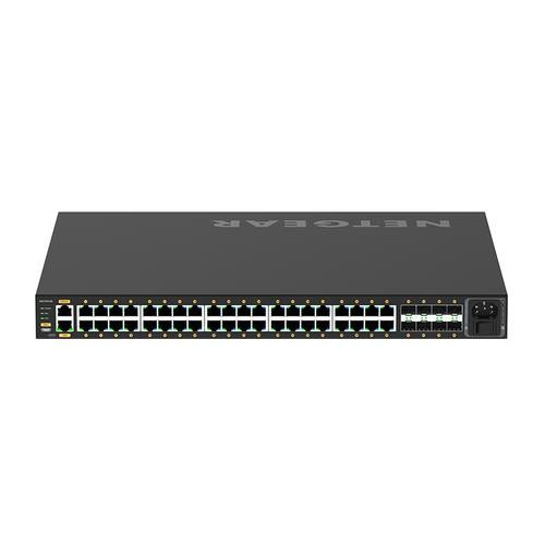 NETGEAR GSM4248PX Géré L2/L3/L4 Gigabit Ethernet (10/100/1000) Connexion Ethernet, supportant l'alimentation via ce port (PoE) 1U Noir - GSM4248PX-100NAS