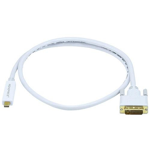 Monoprice Mini Displayport/DVI, 0.9144 m 0,9144 m Blanc - 5998