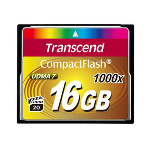 Transcend CompactFlash Card 1000x 16GB 16 Go MLC - TS16GCF1000