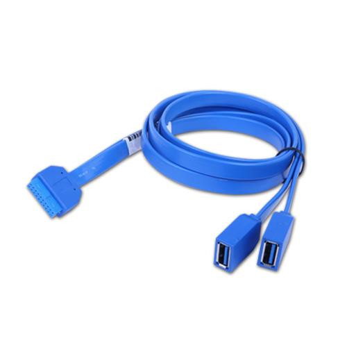 Chenbro  câble USB USB 3.2 Gen 1 (3.1 Gen 1) 0,75 m 2 x USB A Bleu - 26H03313601A0