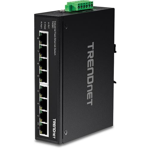 Trendnet  commutateur réseau Non-géré Fast Ethernet (10/100) Noir - TI-E80