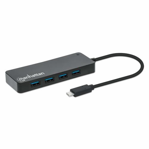 Manhattan  hub & concentrateur USB Type-C 5000 Mbit/s Noir - 168410