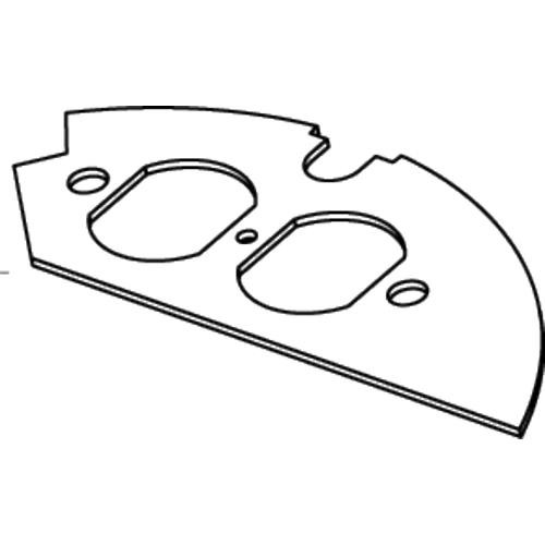 WIREMOLD  Plaque de commutation et obturateur - CRFB-D-2