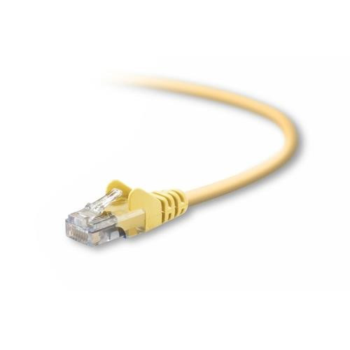 Belkin Cat5e, 20ft, 1 x RJ-45, 1 x RJ-45, Yellow câble de réseau Jaune 6 m - A3L791-20-YLW-S