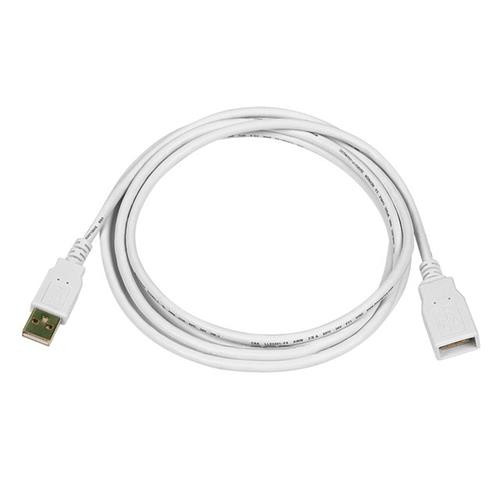 Monoprice USB 2.0 M/F, 1.8m câble USB 1,8 m USB A Blanc - 8606