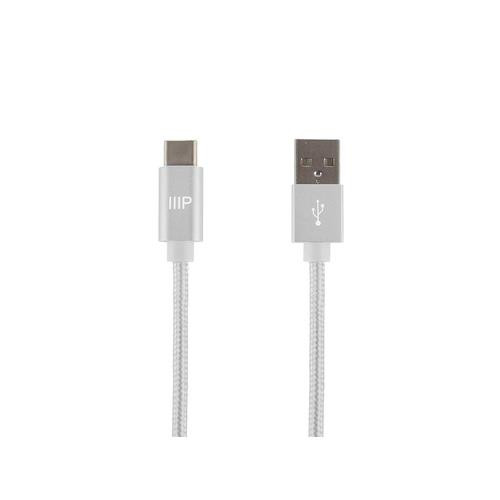 Monoprice  câble USB USB 2.0 0,46 m USB C USB A Blanc - 38903 Monoprice  câble USB USB 2.0 0,46 m USB C USB A Blanc - 38903