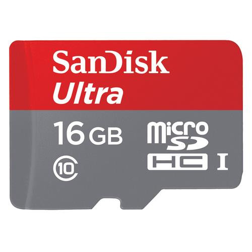 SanDisk 16GB Ultra microSDHC 16 Go UHS-I Classe 10 - SDSQUNC-016G-GN6MA