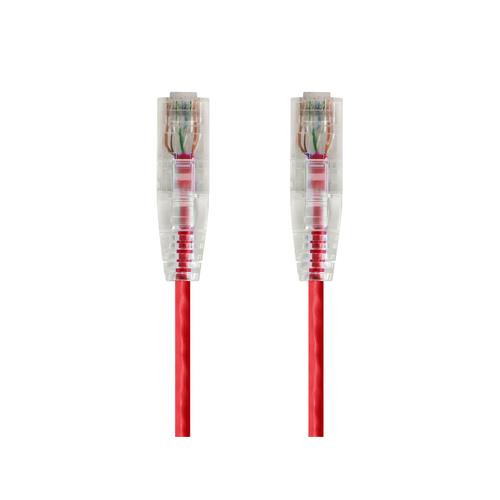 Monoprice 3ft. SlimRun Cat6 UTP câble de réseau Rouge 0,91 m U/UTP (UTP) - 14806