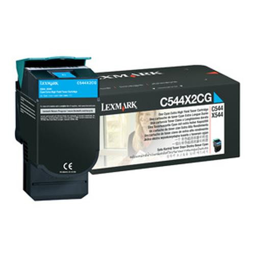 Lexmark  Cartouche de toner 1 pièce(s) Original Cyan - C544X2CG