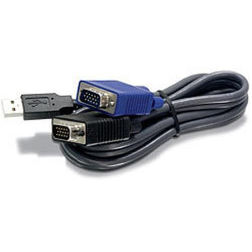 Trendnet 1.8m USB/VGA câble kvm Noir 1,8 m - TK-CU06