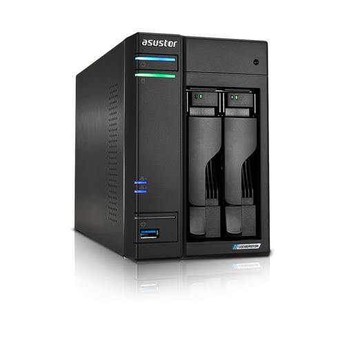 Asustor LOCKERSTOR 2 Gen2 () NAS Bureau Intel® Celeron® N5105 4 Go DDR4 0 To ADM Noir - AS6702T