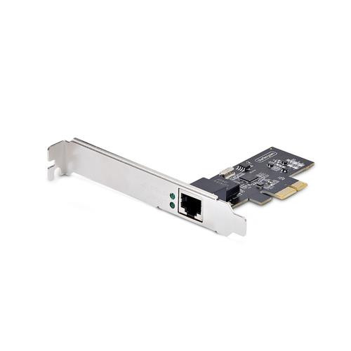 StarTech.com Carte Réseau PCIe à 1 Port 2,5 Gbps NBASE-T, Intel&reg; I225-V, Carte Réseau pour Ordinateur à Port Unique, Carte Réseau Ethernet MultiGigabit, Carte LAN Serveur PCI Express - PR12GI-NETWORK-CARD
