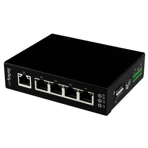 StarTech.com Switch Gigabit Ethernet industriel non géré à 5 ports - Commutateur GbE à montage mural / sur rail DIN - IES51000