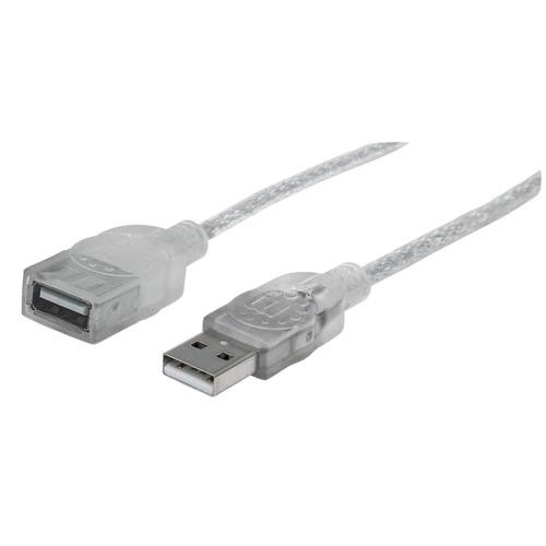 Manhattan  câble USB USB 2.0 1,8 m USB A Argent - 336314