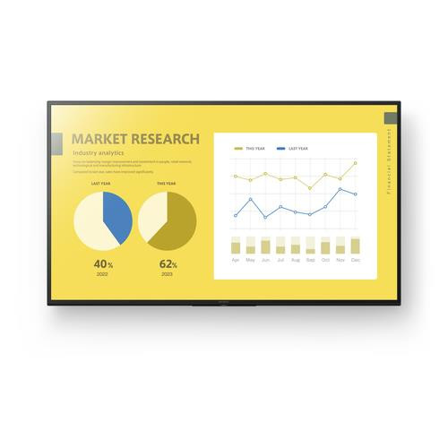 Sony  Écran d'affichage dynamique Écran plat de signalisation numérique 139,7 cm (55") LED Wifi 350 cd/m² 4K Ultra HD Noir Android 16/7 - FW-55EZ20L